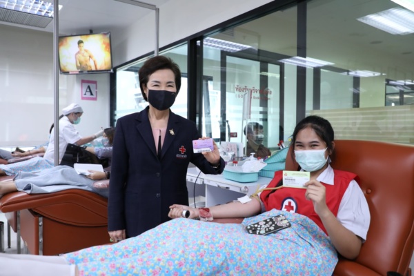 2 Blood Donation by Red Cross Youth Volunteers